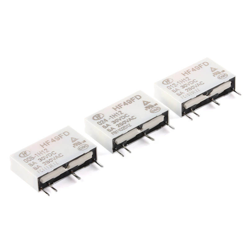 Relé 2pcs HF49FD-005-1H12 HF49FD-012-1H12 HF49FD-024-1H12 HF49FD DC5V 1H12 4PIN 5A RELE 5V RELE 12V 24V