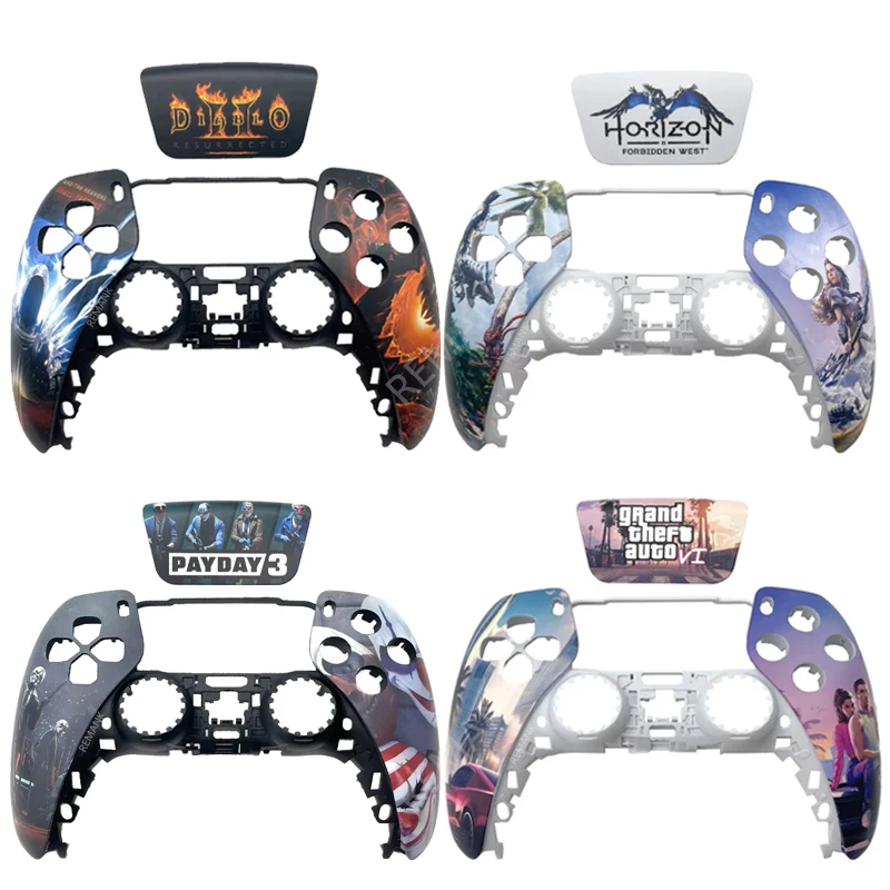 Remank Limited Diablo Horizon PS5 Controller Shell Touchpad Gamepad Cover Výmena prednej rukoväte pre bdm-010/02/03/040/05
