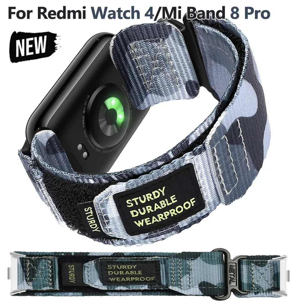 Remienok na nylonovú slučku pre Redmi Watch 4 Športový náramok s vymeniteľným náramkom pre Xiaomi Mi Band 8 Pro nastaviteľný zápästie Watch4