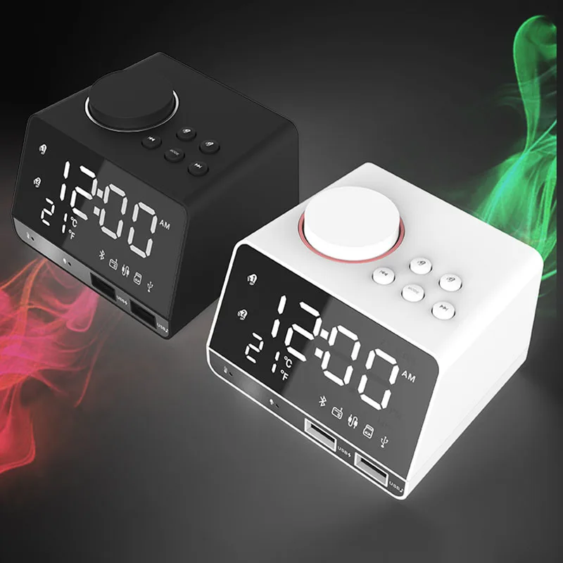 Reproduktor rádiového budíka K11 Bluetooth 4.2 s 2 USB portmi LED digitálnymi budíkmi DIGITÁLNE ALD DOMOV DOMÁCNO