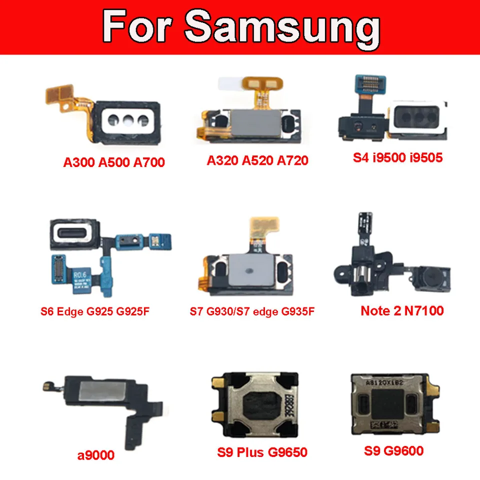 Reproduktor slúchadiel pre Samsung Galaxy S7 Edge G935F G930 S6 Edge G925 S4 I9500 A3 A5 A7 Poznámka 2 N7100 A9000 S9 G9650 G9600