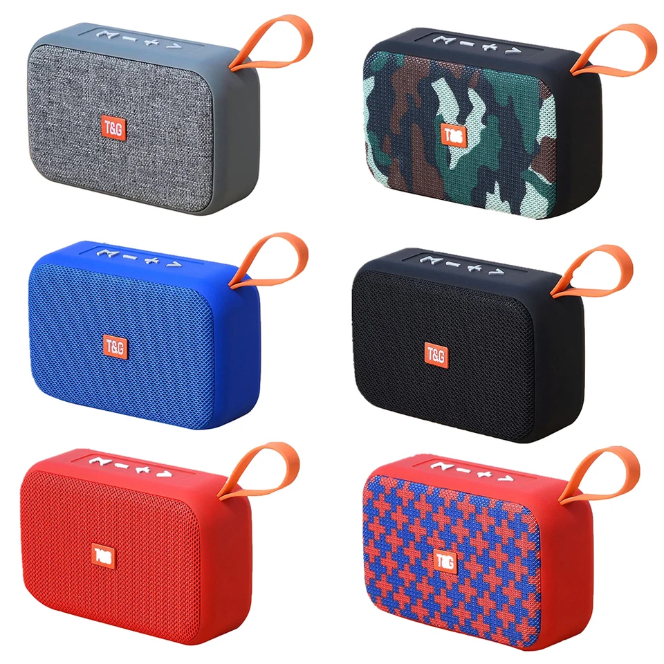 Reproduktory TG506 Prenosné mini bluetooth kompatibilné reproduktor bezdrôtového zvukového panela Outdoor Support TF karta FM Radio AUX