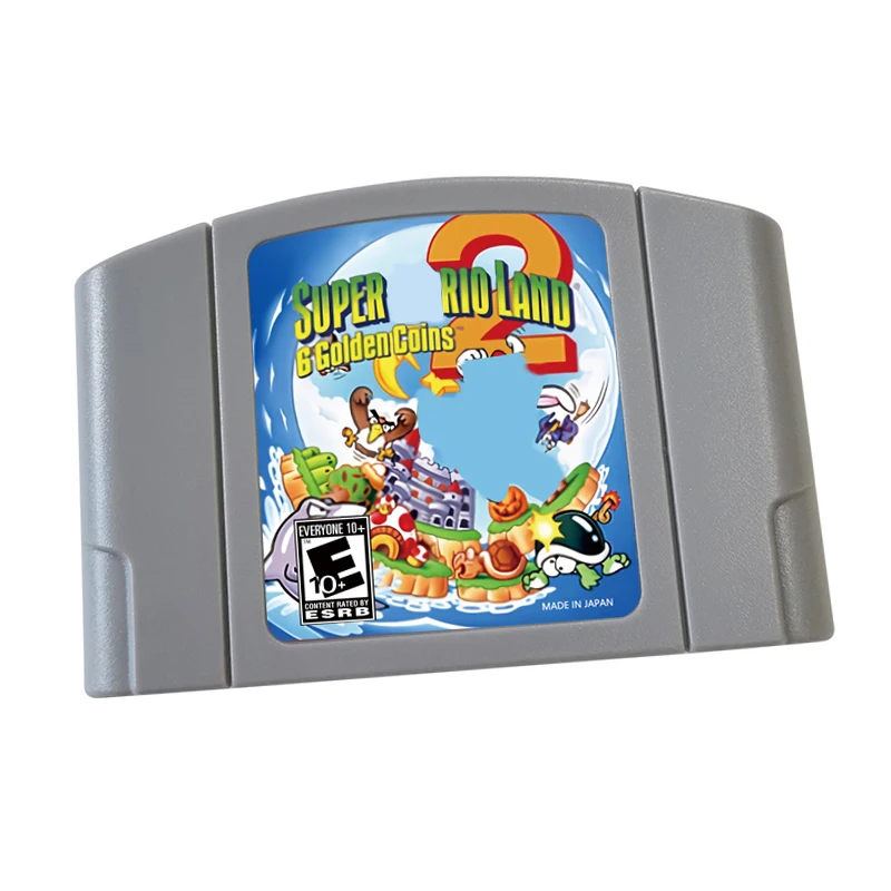 Reprodukčná hra Game Card Cartridge -Super Mar Land 2 N64 pre Nlnten D0 Retro Console v USA Verzia
