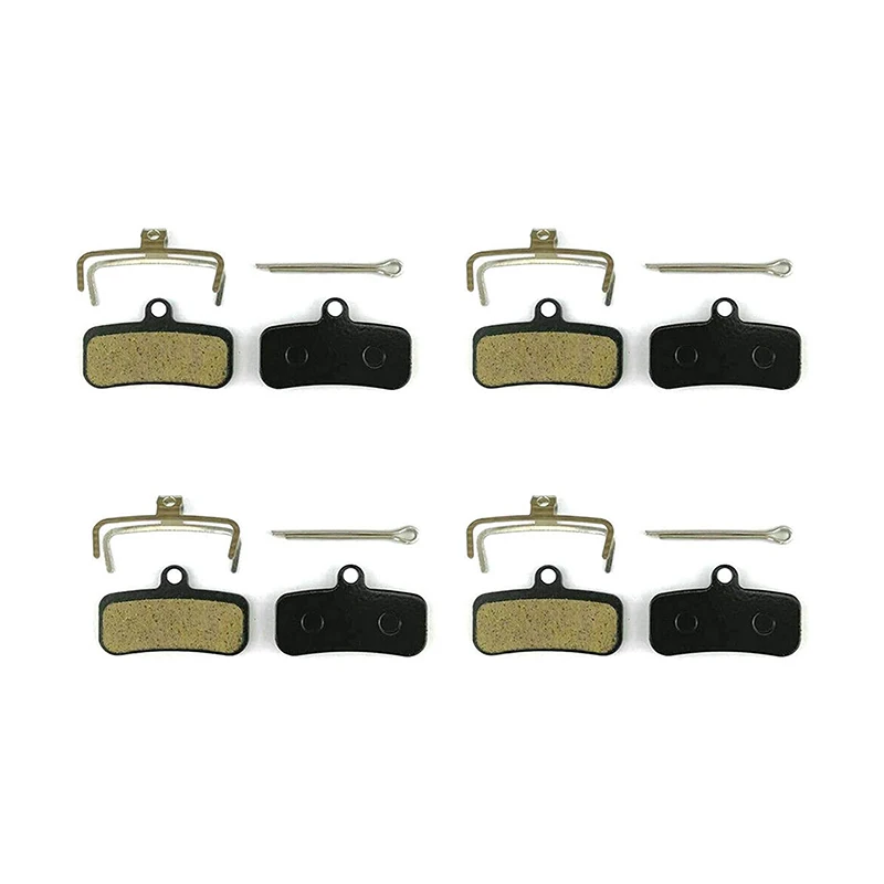 Resin 4 páry bicyklových brzdových vankúšikov pre Shimano Deore XT BR M8020 M8120 M6120 MT510 MT520 Saint BR M810 M820 ZEE M640 BIKOVÉ VÁŠKY