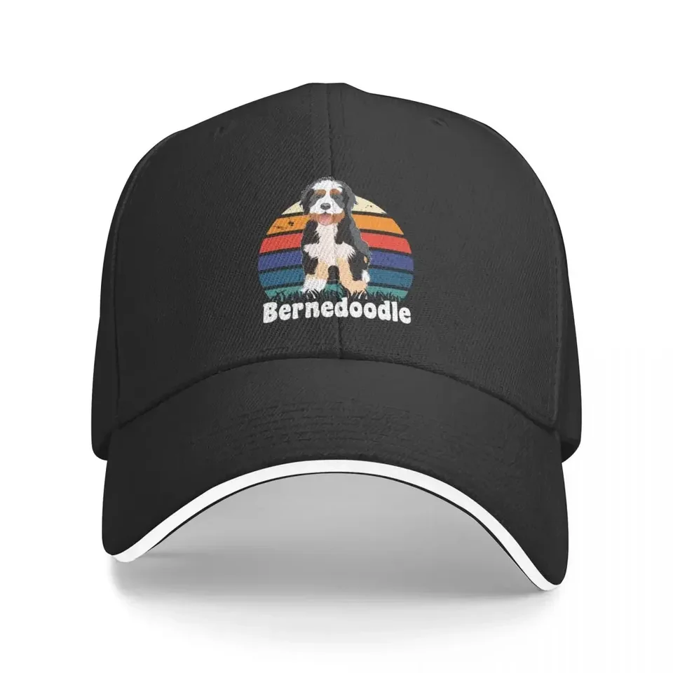 Retro Bernedoodle Baseball Cap Turistické klobúk západný klobúk Dámska pláž pánske pánske