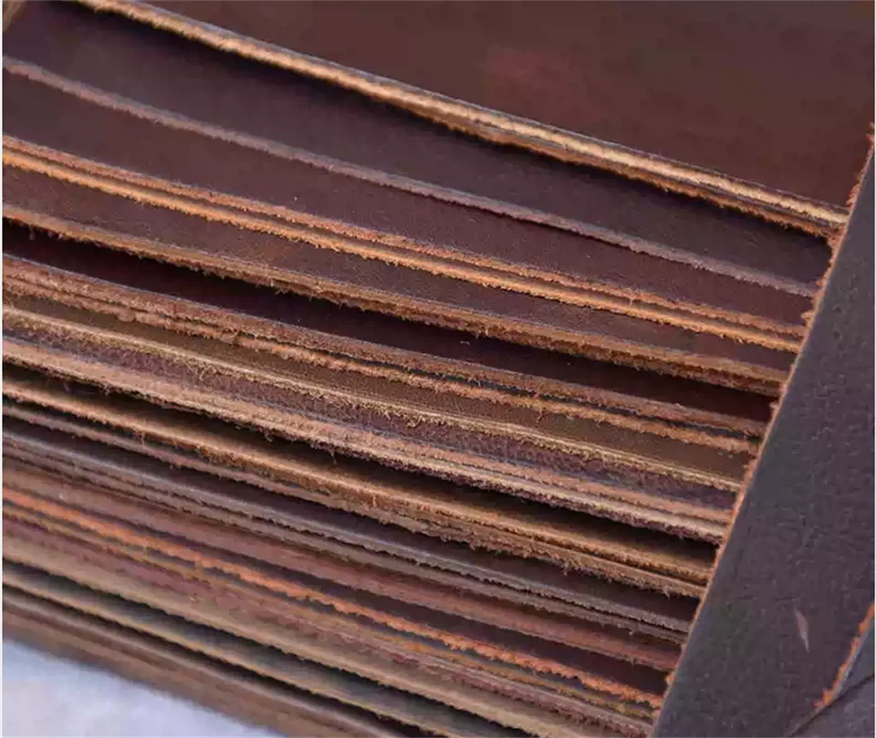 Retro blázon koňa kože vrstva hlavy CowHide Zelenina opaľovacie kože Originálne kožené ručne vyrábané domáce zvieratá ， 20 cm x 30 cm, 5 kusov