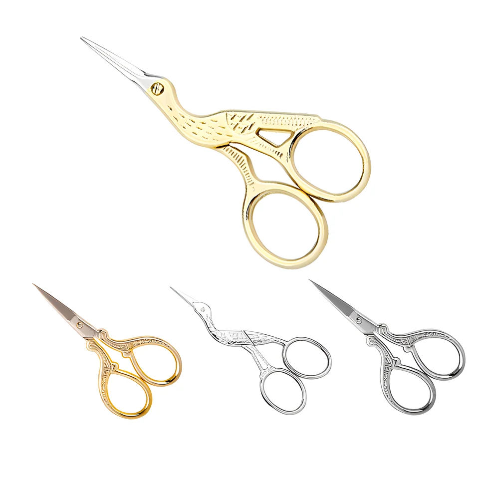 Retro bolstk šijacie nožnice výšivky obočie scrapbooking Stationery Scissor Small DIY remeselníc