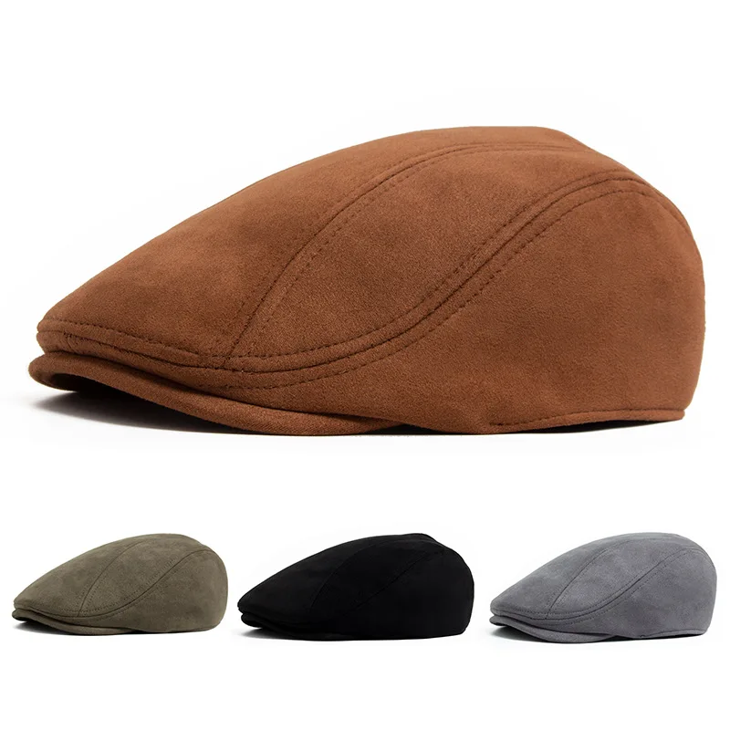 Retro British Street Style Newsboy Hat - jednoduchý a klasický dizajn - unisex klobúk vhodný pre mužov aj pre ženy