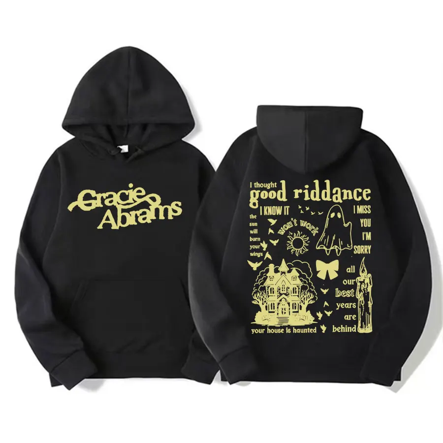 Retro Gracie Abrams Tour Hoodie The Secret Of US Tour 2024 Hudobné album Hoodies Men Women módne hip hop harajuku y2k mikina