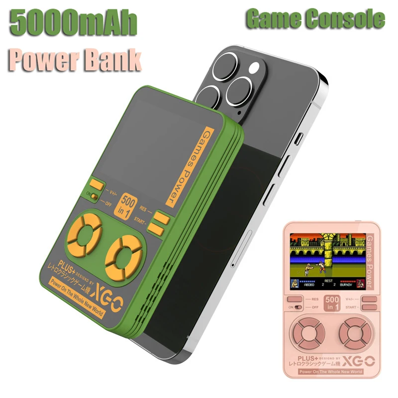 Retro herná konzola Power Bank Dy09 5000 mAh magnetická výkonová banka pre Wireless Wireless Wired Wired Wired Rýchle nabíjanie klip napájania
