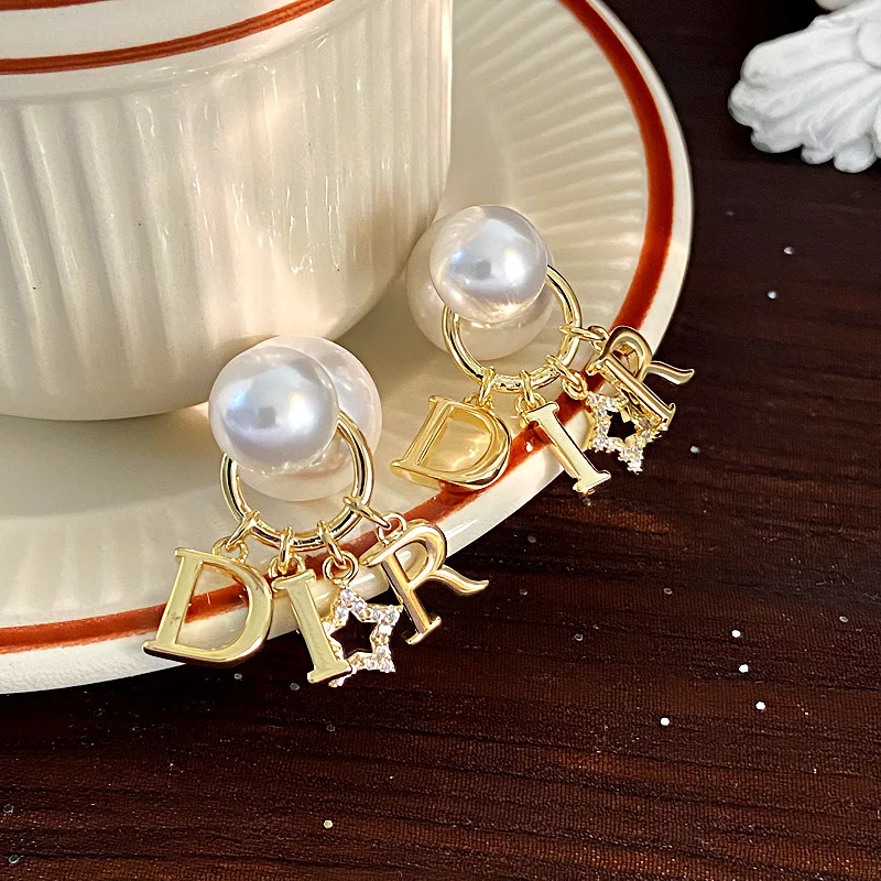 Retro luxusný list Tassel Pearl Temperament Veľké špičkové módne náušnice pre ženy Denné šperky na párty
