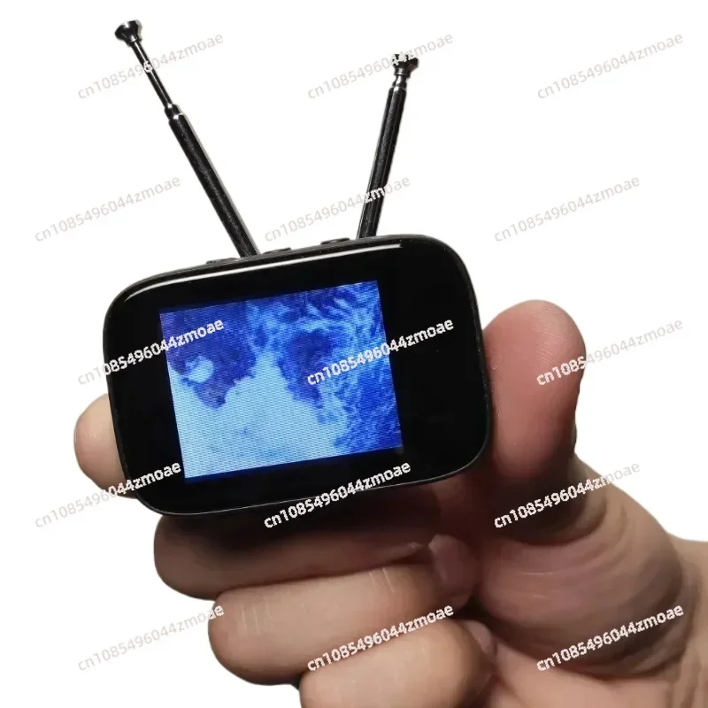 Retro Mini Touch Screen Televízia televízia W-etch Dollhouse scéna Model Miniatúrny televízny model hračky kuchynský nábytok CavorizableContent