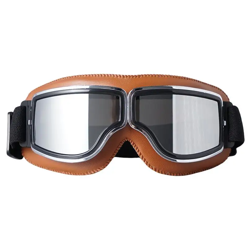 Retro motorka Scooter Off-Road Goggles Okuliare Vintage Moto Classic Goggles for Pilot Steampunk Atv Pilot Pilot Pilot Goggles 2024a