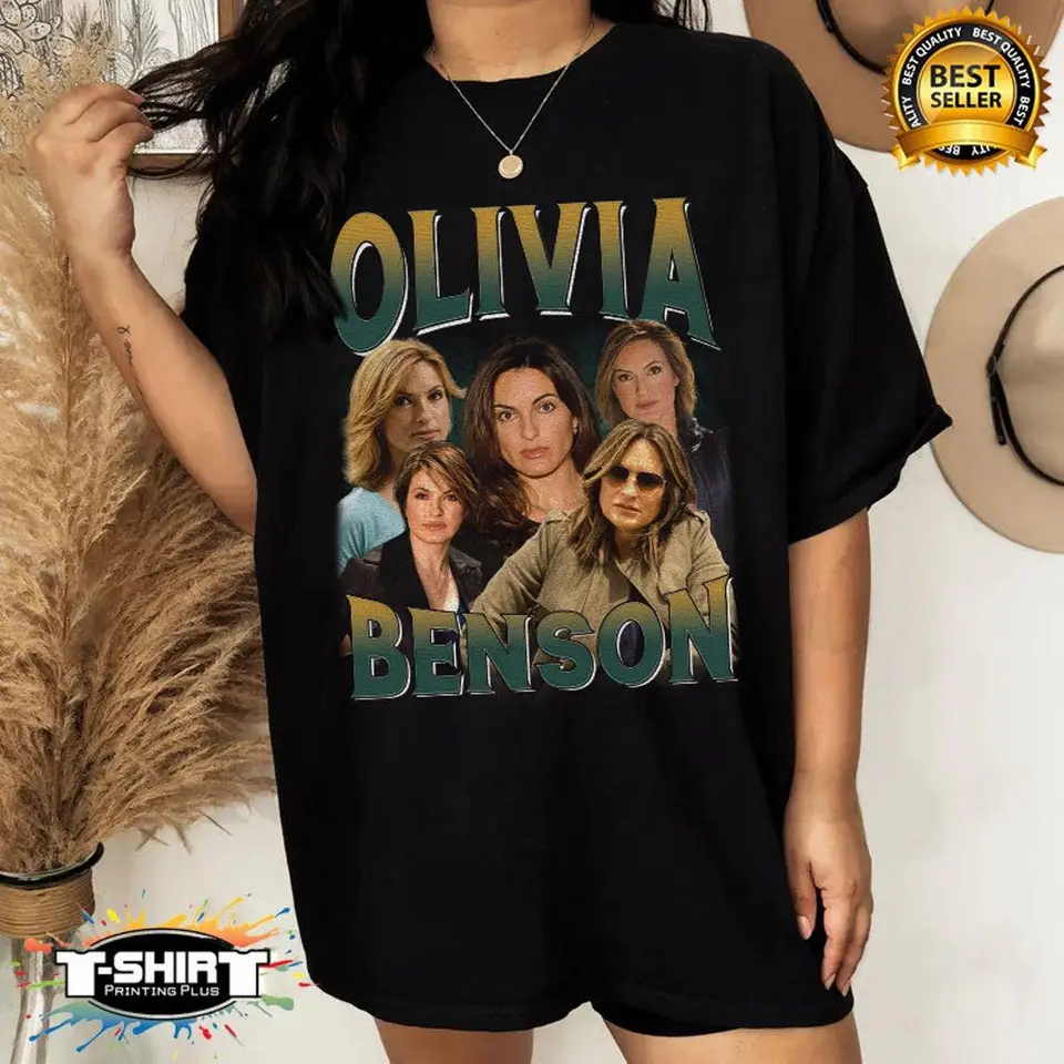 Retro olivia benson vintage tričko Olivia Benson Tričko Olivia Benson Fan Tees Olivia Benson Retro 90. Sweater Darček pre ženy