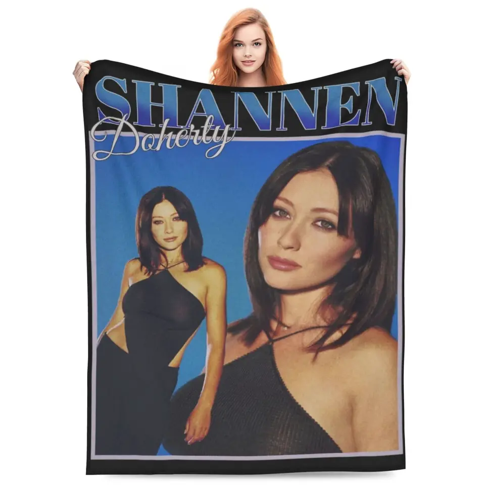 Retro Shannen Doherty Bootleg Merchandise Dela fleece Home 70.s 80.s herečka Hodno
