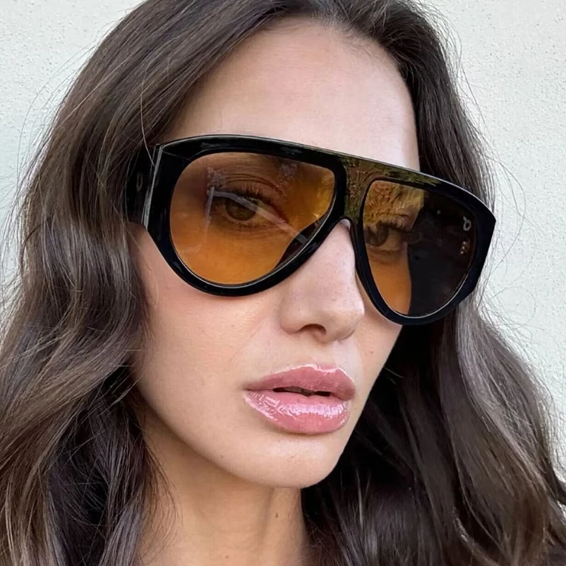 Retro so širokopásorňovými slnečnými okuliarmi, nové módne oválne slnečné okuliare, ženské a elegantné slnečné okuliare leopard