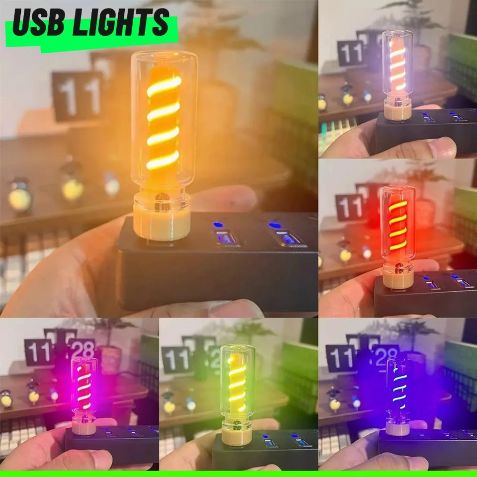 Retro USB LED svetlá sa dotýkajú stmievacej žiarovky Atmosféra svetlá stolovej dekorácie pre spálne atmosféru Light Outdoor Camping