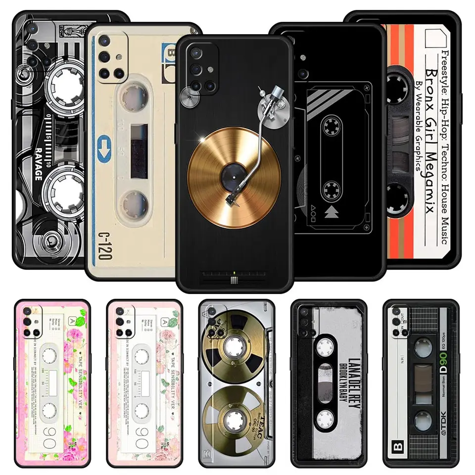Retro vintage stará kazetová páska pre puzdro pre OnePlus 12 11 10 9 8 7t 7t Pro 12R 10R 9RT 9R 8T NORD N100 N200 N10 2T CE 2 5G Cover