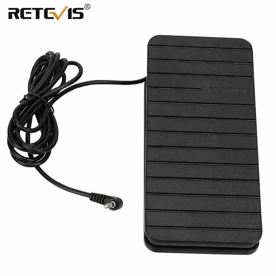 Retúvis ailunce fs01 jednokanálový nožný pedál pre pedál Plutwitch pedálu plutviny pre PTT 3,5/6,35 mm pre SM01 Mikrofón HF Radio Rádio
