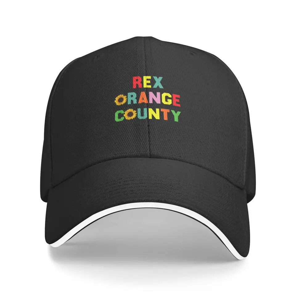 Rex Sunflower Orange Color County Funny Baseball Cap Hory Hood Dámska plážová výstup mužov