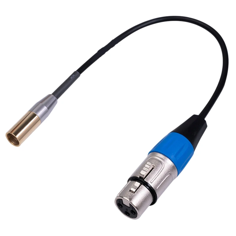 Rexlis 1ft Mini XLR Muž do XLR Ženský adaptérový kábel, 3-kolík Mini XLR do XLR Video kábel, pre BMPCC 4K BMPCC 6K Canon Camera