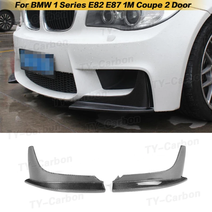 Reálne klapky na nárazníky predných uhlíkových vlákien pre klapky pre BMW 1 Series E82 1M Coupe 2 Door 2011-2013 FRP Front Spliters Sterp