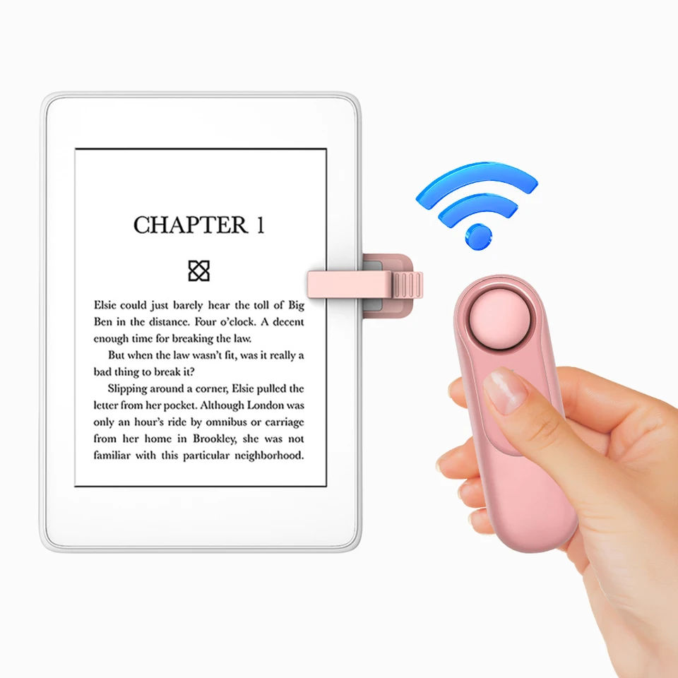 RF diaľkové ovládanie stránky Turner Camera Video nahrávanie diaľkového spúšťača Hands Free Reading pre Kindle Paperwhite Oasis Kobo