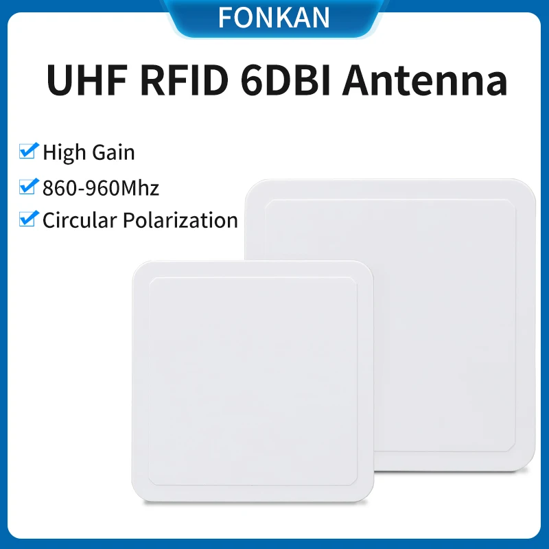 RFID anténa 860-960MHz RFID 6DBI Kruhový konektor SMA UHF anténa pre skladovú RFID anténu UHF RFID