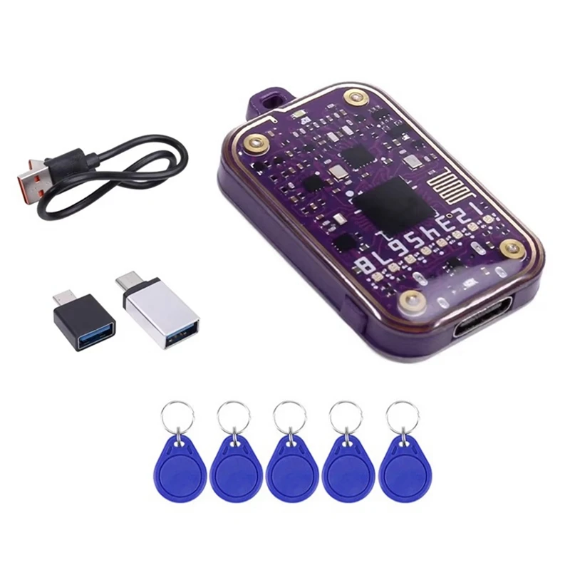 RFID inteligentná čipová čítačka Chameleon Ultra Smart Card Emulator EM125KHZ IC 13.56MHz Decode RFID Autor ID značky ID duplikátora ID