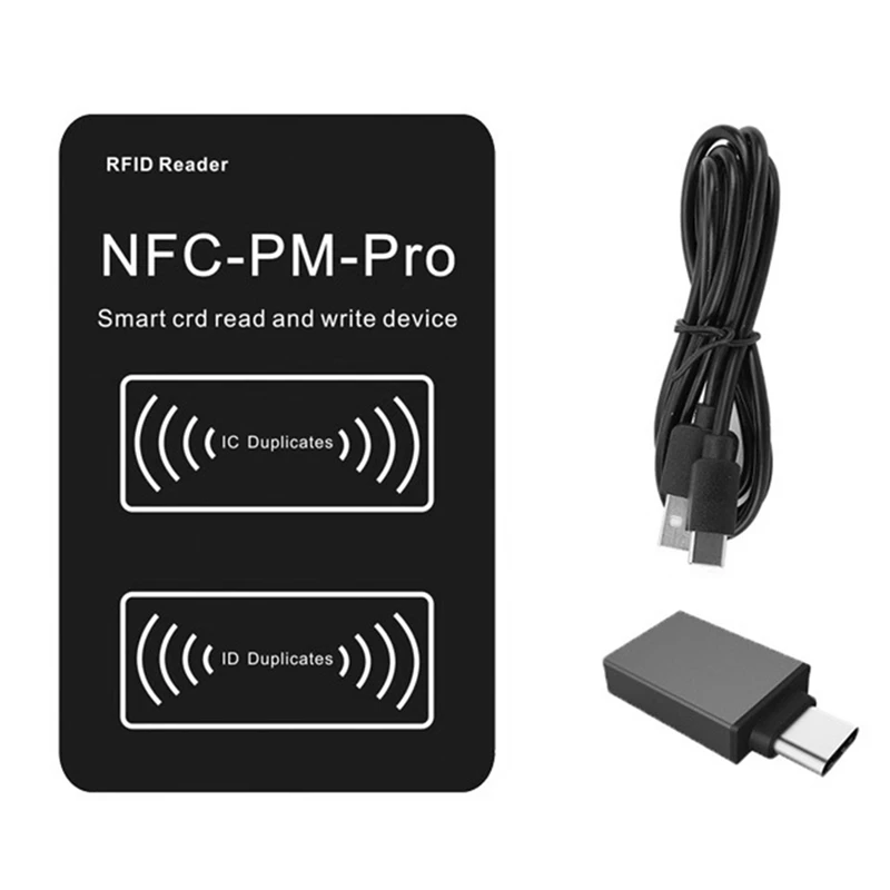 RFID inteligentná čítačka čipov PM Pro Decoder+5XCUID Keychain NFC Kopírka