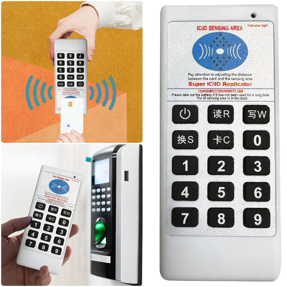 RFID NFC IC Čítačka kariet a spisovateľa vreckovú frekvenčnú kopírku 125KHZ-13,56MHz RUCNHELD RFID SMART CARTY ID DUPLICAT
