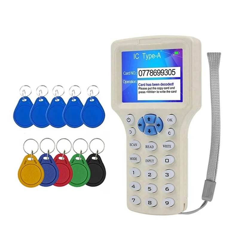 RFID NFC Smart Card Reader+5XUID/CUID KeyChain RFID Duplicator 125K 13.56MHz IC/ID KEY Autor RFID Replikátor RFID