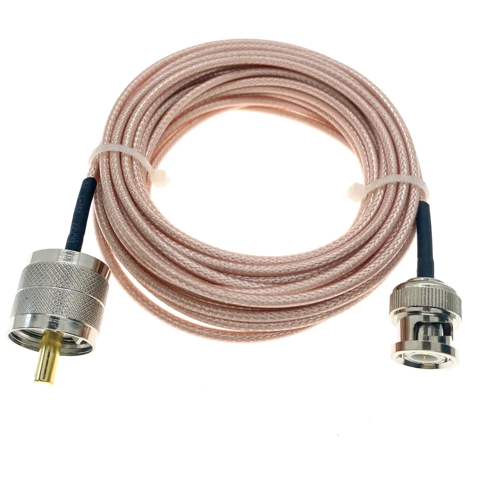 RG316 UHF PL-259 Muž do bnc samca plug 50 OHM RF Coax Extension Cable Pigtail Coaxial