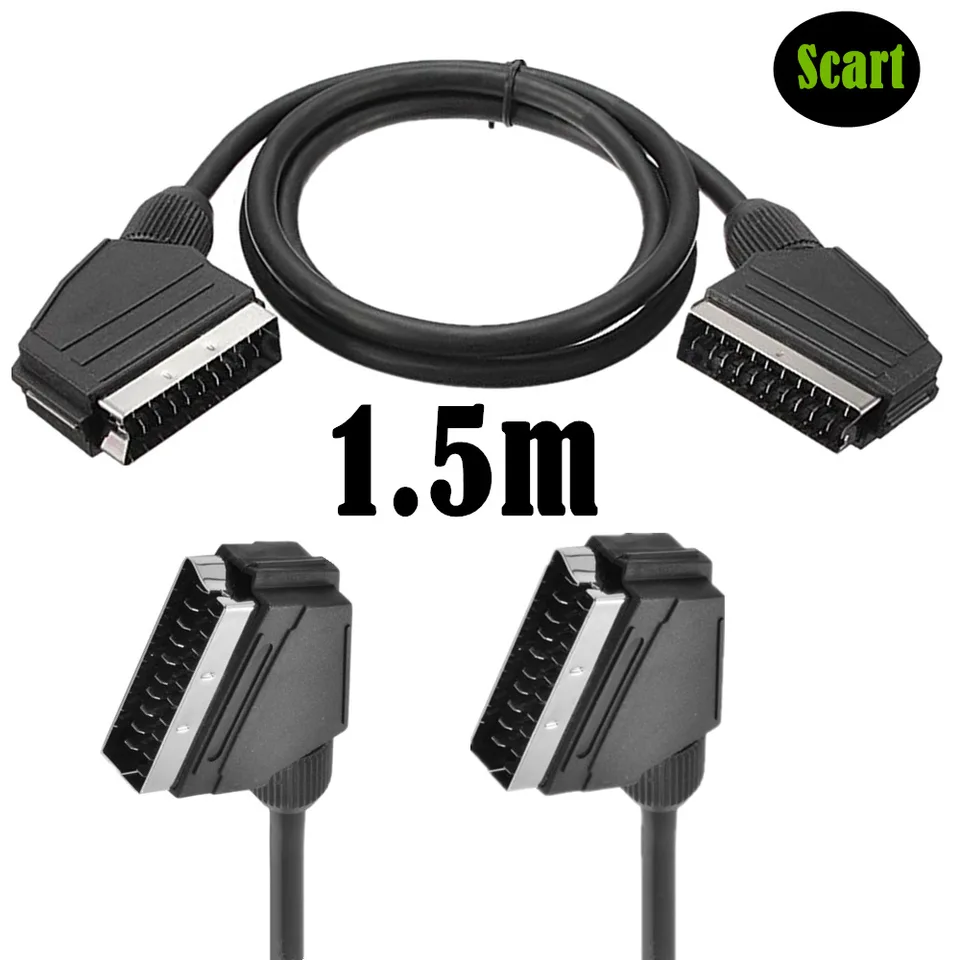 RGB SCART kábel 21-kolíkový scart RGB kábel muž k mužovi Data Link kábel Scart Scart kábel pre scart video prevodník Samsung TV TV