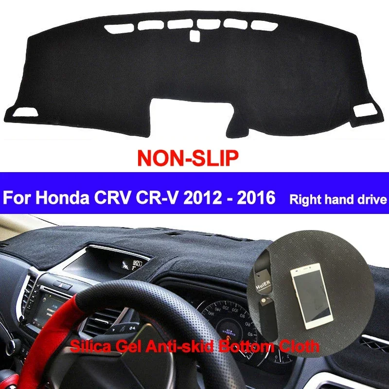 RHD pre Honda CRV CR-V 2012 2013 2014 2015 2016 Kryt Dashboard Dashmat Silikone Non-Slip Sun Shade Auto Dash Board Cover