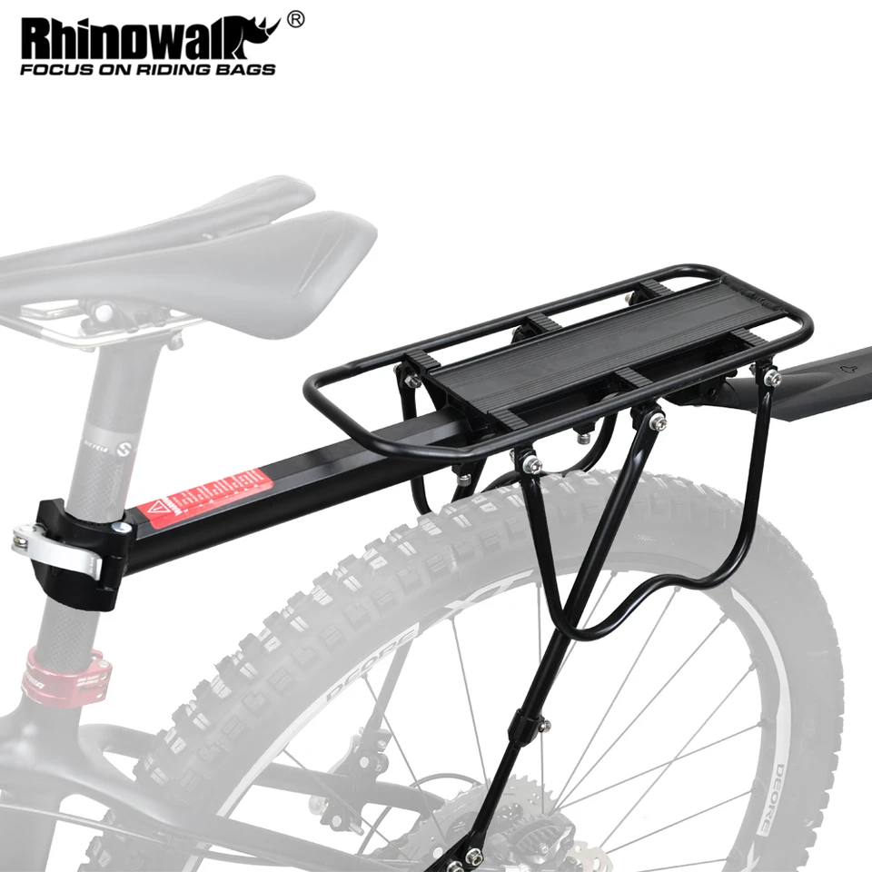 Rhinowalk bicykel batožinový nosič cyklistického sedadla SEATPOST STAND STAND CARGO Zadný stojan na bicykel 20 až 29 palcov s inštalačnými náradím