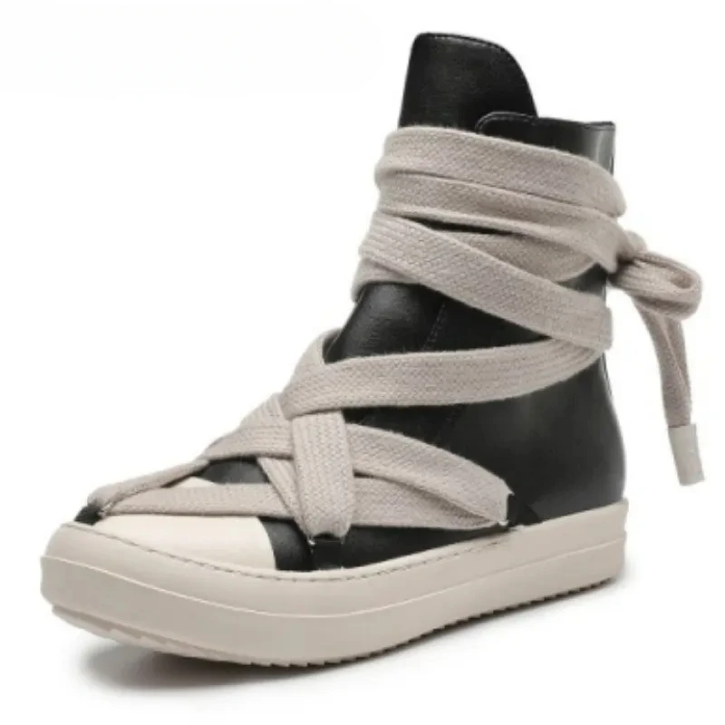 Rick Vintage Men členkové topánky Vulcanize topánky Športové ploché topánky Ženy Ženy vysoké topánky Platforma Luxusné jesenné tenisky
