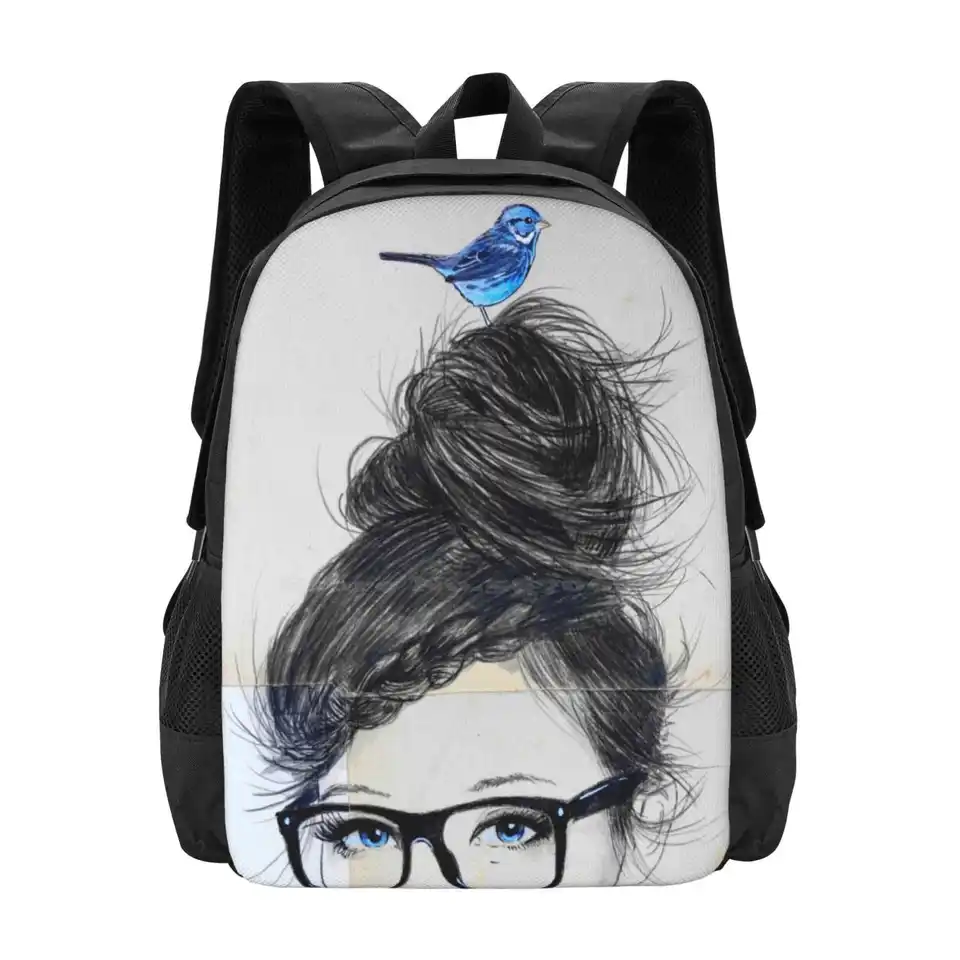Riddle Hot Sale Schoolbag batoh módne tašky Hipster Bird Loui Jover