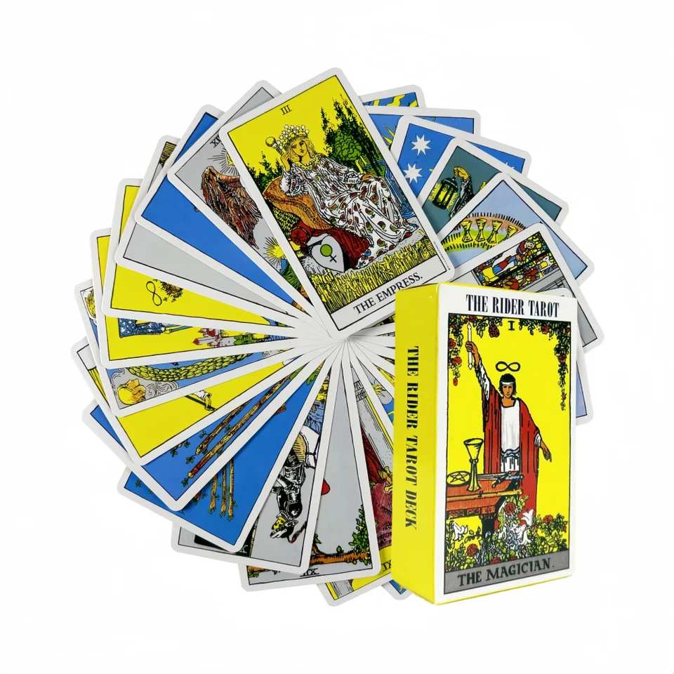 Rider Tarot Cards s papierovým sprievodcom pre veštenie osobné použitie anglickej verzie Oracles Deck for Women Girls