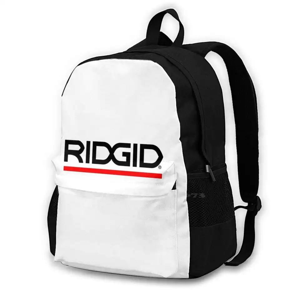 Ridgid Fashion Pattern Design cestovný laptop škola batohová taška Ridgid Milwauke Krisbow Tool Part Logos