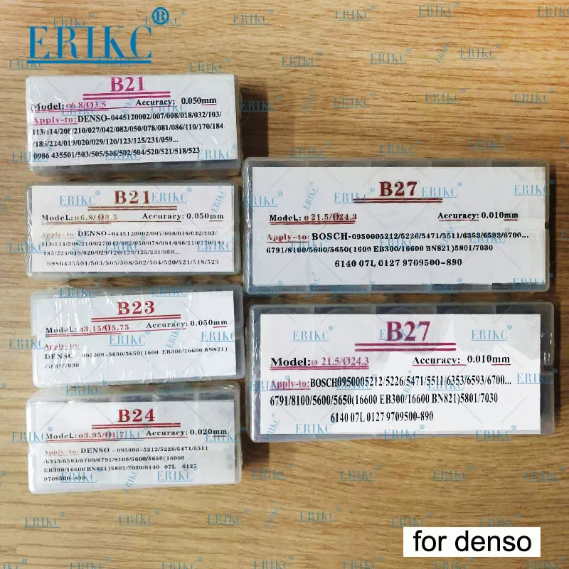 Rieky nastavenia vysokej presnosti B21 B23 B24 B27 Common Rail Injector Injector Trieda ventilového tesnenia E1022006 pre denso