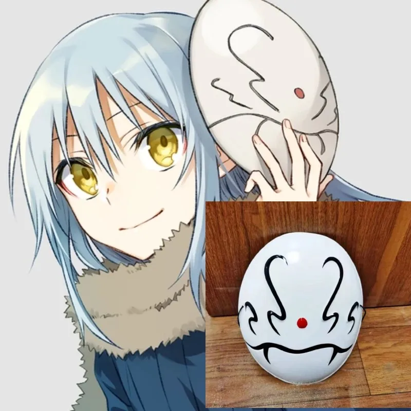 Rimuru Tempest Mask Cosplay anime v tom čase som sa reinkarnoval ako slimák na celú tvár prilby Halloween maškaráda strany hlavy hlavy