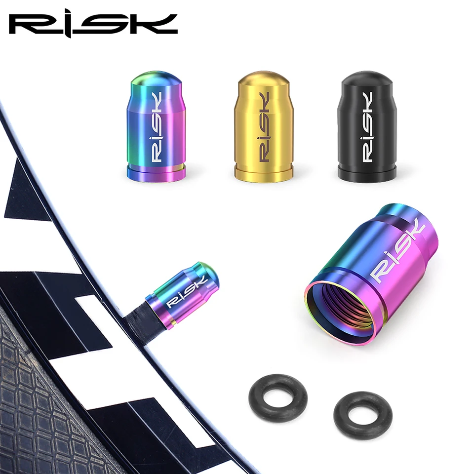 Riziko titánového bicykla ventilu Cap Mountain Road Bicycle bezdušové presta Schrader dýza Ventil CADR CAP MTB francúzsky americký prach odolný