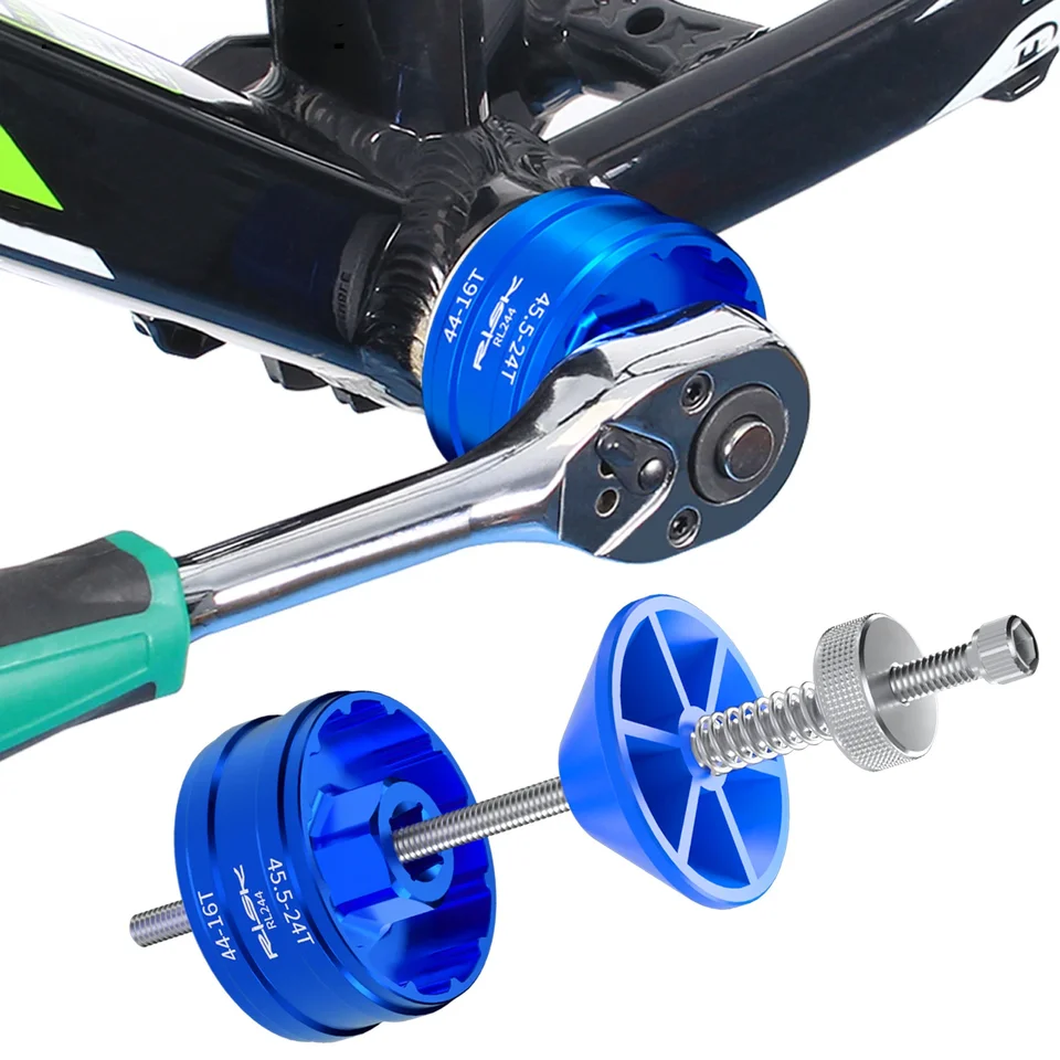 Rizikové bicykle Spodné držiak na držiak na odstránenie nástroja Ratchet Wrench ToOS pre BB44-45.5 BB39-40.5 DUB BB52 RS500 GXP BBR9100 BBR60 MT800