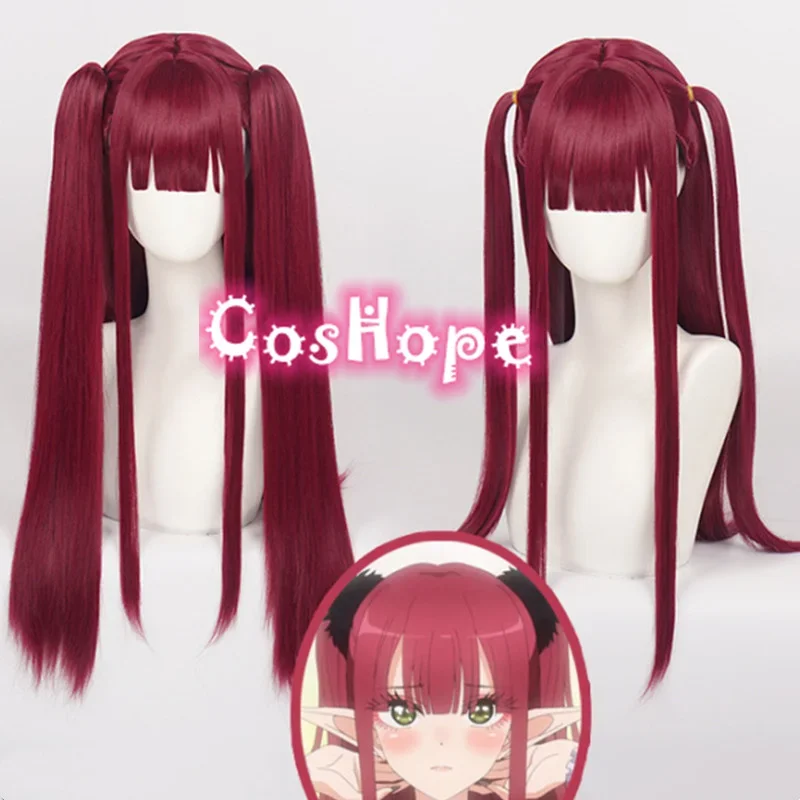 Rizu Kyun cosplay marin kitagawa malá diabol parochňa cosplay tmavo červená parochňa cosplay tepelná odolnosť syntetickej parochne
