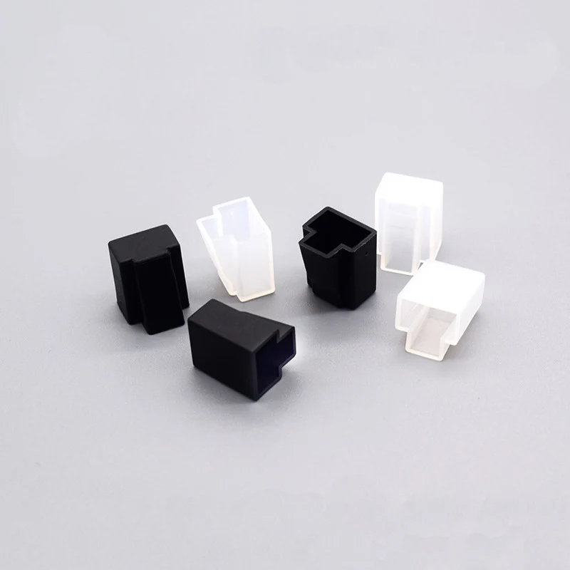 RJ45 Ethernet Conector Cover Cover Cover Cover Cover Cover Cap Hat pre Cat5e Cat6 Cat7 Cat8 Protector RJ45 Plužná puzdro