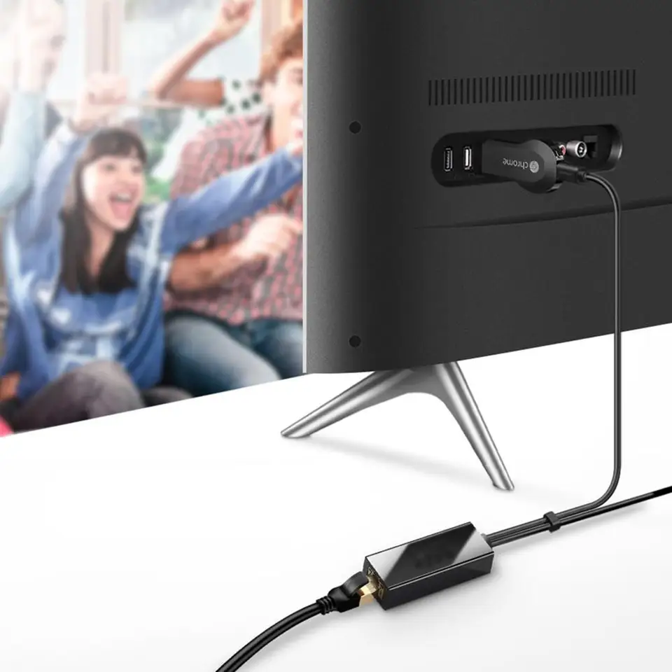 RJ45 ethernetové adaptéry Micro USB pre kancelárie starostlivé počítače Dodávky pre požiarnu televíziu Google Home Mini Chromecast Ultra