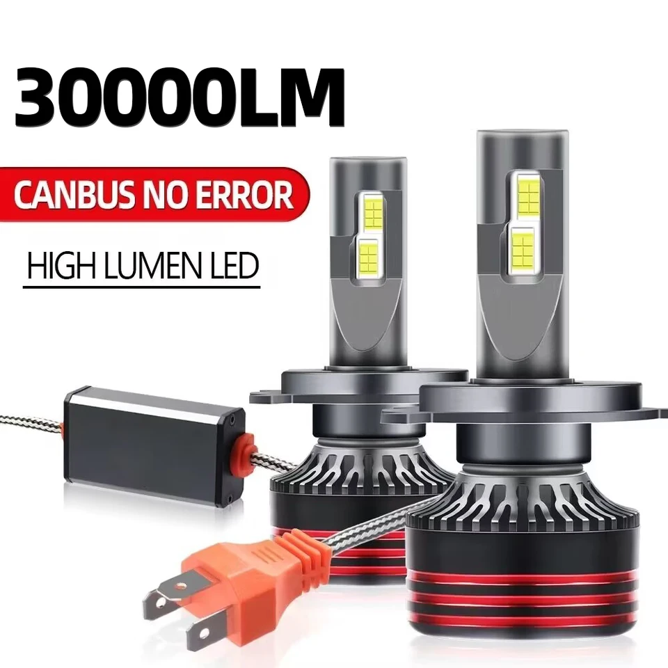 Roadsun Lampada H11 H1 H7 LED svetlomet HB3 HB4 LED svetlomet LUCES LED H4 Automobilové žiarovky Alta Potencia Canbus žiarovka 6000K 12V 24V