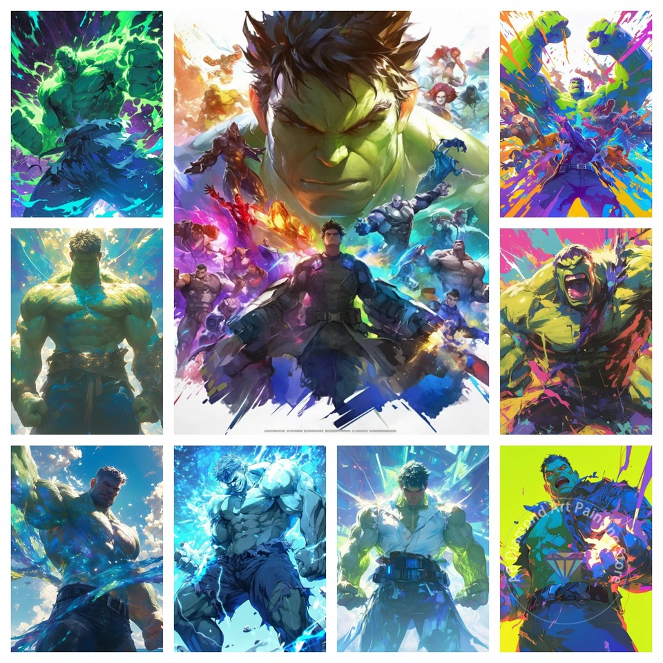 Robert Bruce Banner Marvel Universe 5D DIY Diamond Painting Kit Diamond výšivka krížový steh ručne vyrobené darčekové remeslá Domovod
