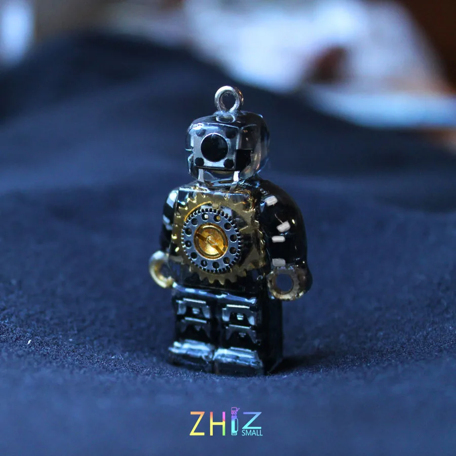 Robotické elektronické komponenty mechanický výstupok náhrdelník prívesok hip hop cool darček